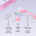 thumbnail image 2 of Billie Women’s Razor Kit - 1 Handle + Magnetic Holder + 2 x 5-Blade Refills - Pink Sparkle, 2 of 9