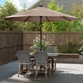 thumbnail image 2 of Costway 10 FT Solar Patio Umbrella with 96 Multi-colored LED Lights & 9 Modes Vented Top, 2 of 10