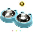 thumbnail image 1 of Bol pour Chien en Acier Inoxydable Durable Distributeur de Nourriture et d'Eau Design Antidérapant Tapis en Silicone Résistant Design Antidérapant pour Petits Chiens/chats comme Chihuahua/bulldog/poudron et Plus, 1 of 7