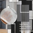 thumbnail image 4 of Grey Kitchen Sheer Curtain Tiers and Valances Set of 3PC - Artistic and Fashionable Decor for White Abstract Kitchen Windows, 4 of 5