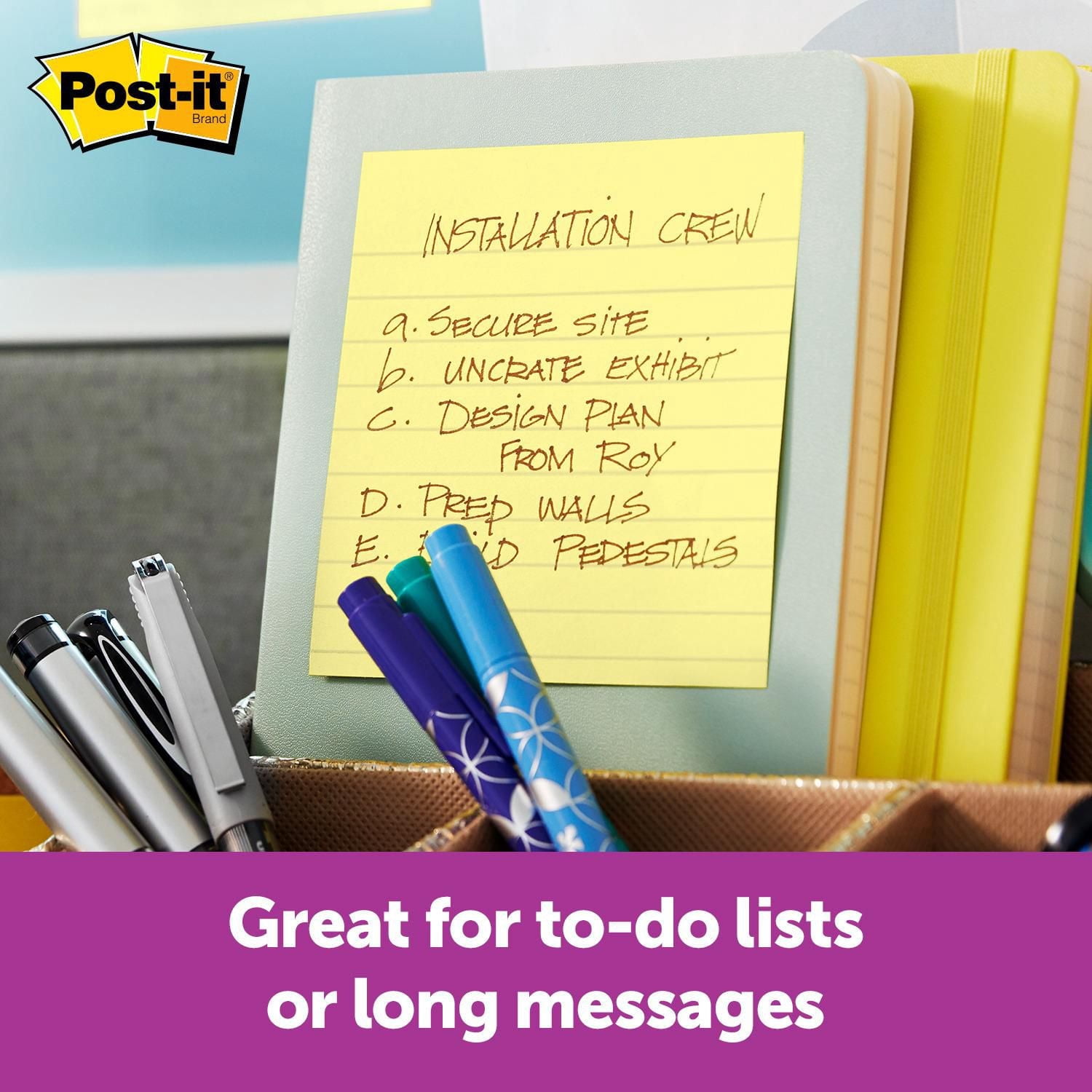 Post-it® Super Sticky Notes 660-3SSCY-C, Canary Yellow