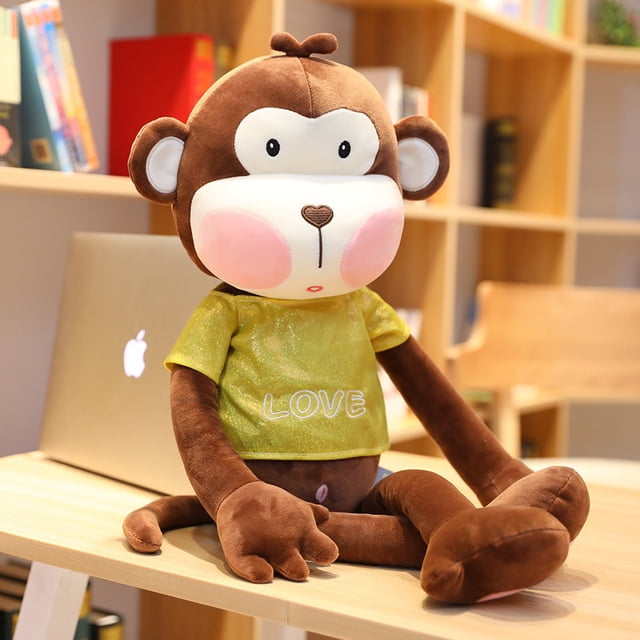 Large Monkey Stuffed Animal Plush Monkey Toy for Children(Brown,100cm)