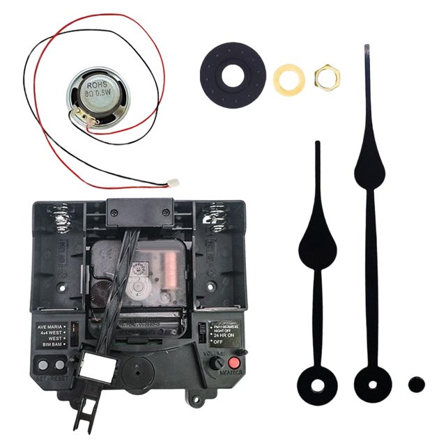 Clock Movement Mechanism with Hands Silent Mechanism Kits Parts Music for Repair B