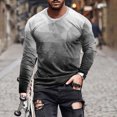 thumbnail image 1 of Meichang T-Shirt à Manches Longues pour Hommes Doux, T-Shirts Graphiques pour Hommes Tendance avec Imprimé 3D d'Illusion d'Optique, T-Shirts Mode à Col Rond pour le Gym à Manches Longues pour Hommes, 1 of 5
