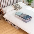 thumbnail image 4 of IRIS 47 L Plastic Storage Bins with Lids Stackable Storage Containers Totes 3 Pack, 4 of 10