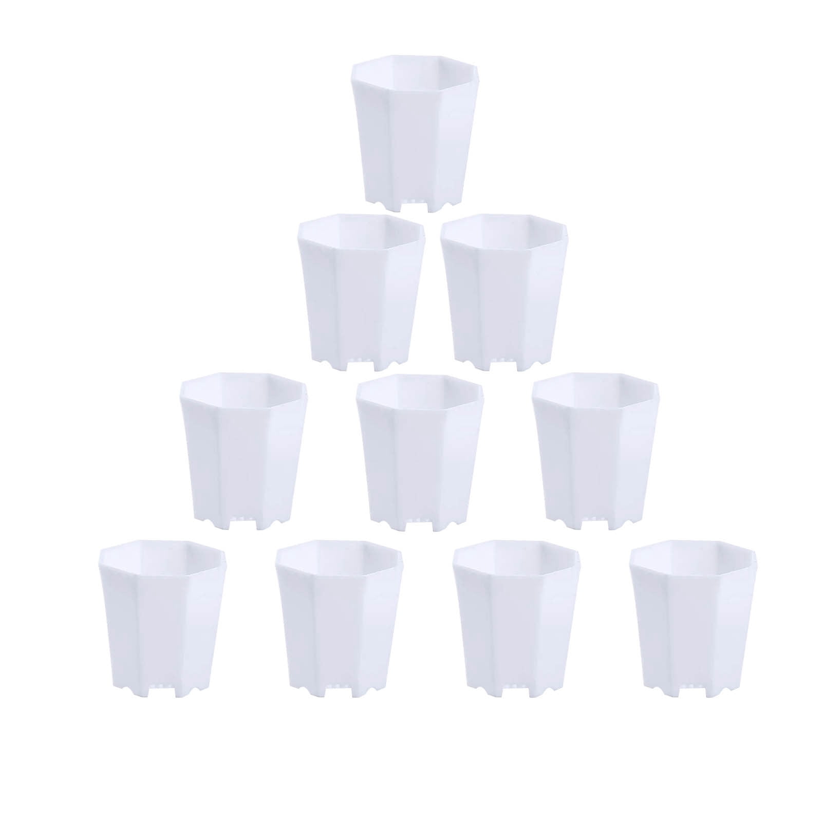 CaiYueKe 10 Pcs Decorative Flower Pots for Succulents Plants, Planter Pots for Home Office Garden Decor, Small Plant Pots for Indoor Outdoor Gardening Supplies, Modern Decorative Planters