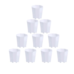 CaiYueKe 10 Pcs Pots de fleurs décoratifs pour les suclents Plantes, Pots Planter pour le bureau à domicile Jardin Décor, Petits pots de plantes pour l'intérieur jardinage extérieur fournitures, Planteurs décoratifs modernes