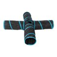 thumbnail image 3 of Pet Play Tunnel Collapsible 4 Way Cat Tube with Storage Bag for Cats Dogs Rabbits Indoor and Outdoor Use, 3 of 14