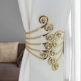 thumbnail image 1 of PRETXORVE Curtain Metal Buckle Hollow Buckle Adjustable Curtain Buckle, 1 of 6