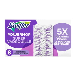 Swiffer PowerMop Multi-Surface Mopping Pad Refills for Floor Cleaning, 8 count