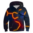 thumbnail image 1 of RXIRUCGD Chemise pour Enfants à Manches Longues T-shirt à Motif Imprimé Col Rond Cool Garçon Chandail à Capuchon ( Orange, Taille : 9 Ans ), 1 of 3