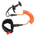 thumbnail image 3 of Paddle Wrist Strap, High Elasticity Wrist Surf Leash  For Women For All Around Surfing Orange, 3 of 8
