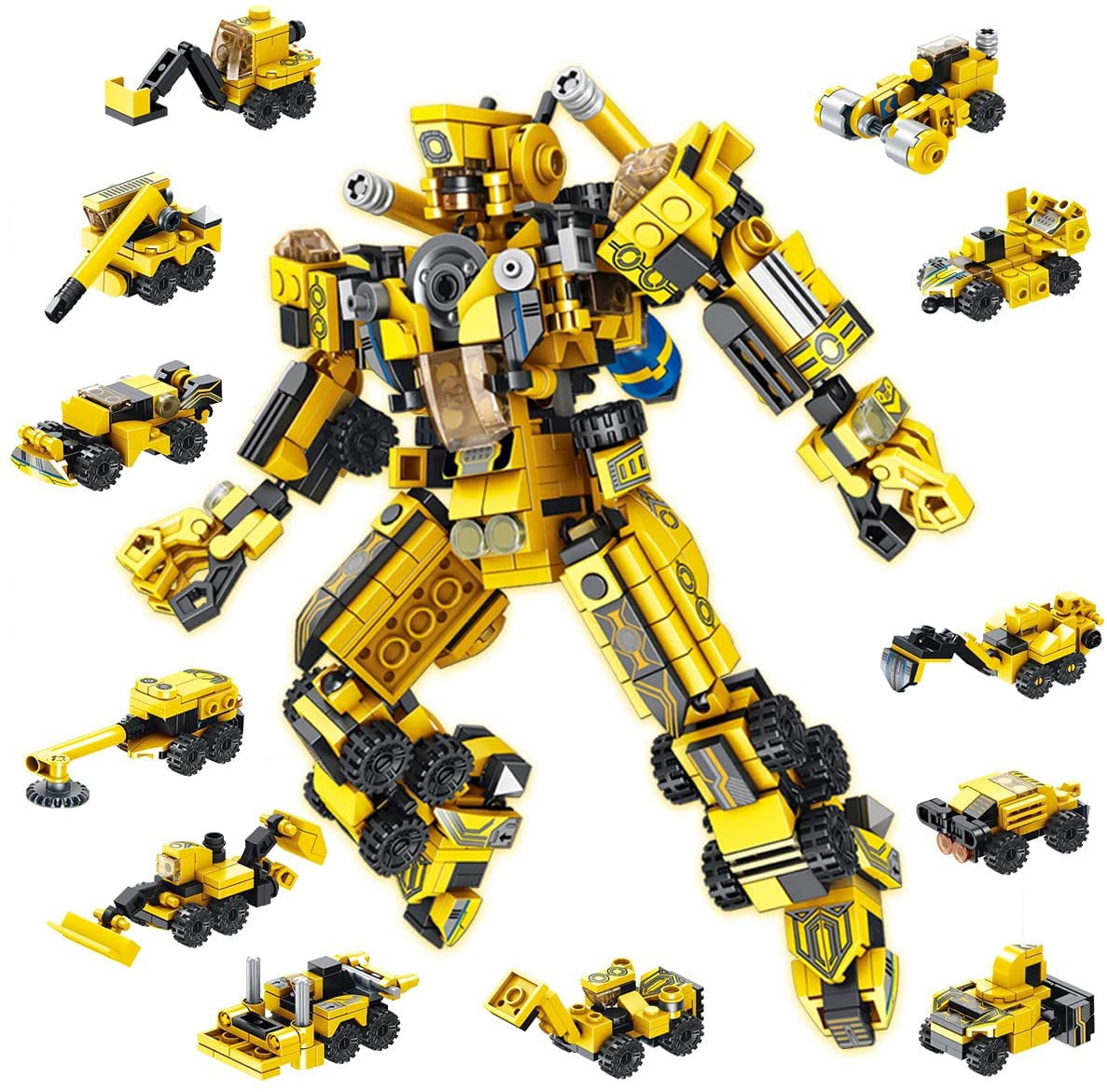 573 PCS Robot Building Blocks Stem Toys Kit, STEM Engineering Building Bricks Construction Toys, Ideal Educational Toy Christmas Birthday Gift for Kids +6 7 8 9 10 11 12 Years Old