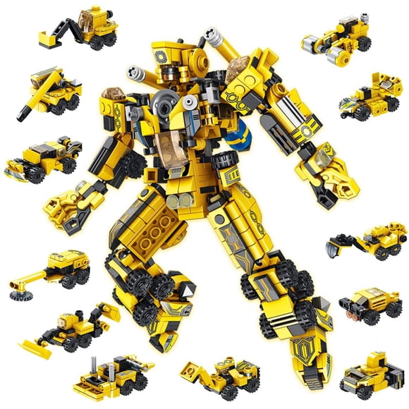 573 PCS Robot Building Blocks Stem Toys Kit, STEM Engineering Building Bricks Construction Toys, Ideal Educational Toy Christmas Birthday Gift for Kids +6 7 8 9 10 11 12 Years Old