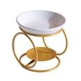 thumbnail image 3 of Luzkey Diffuseur d'Arômes Moderne avec Cadre en Fer pour Lampes à Huile, Réchauffeurs d'Huile Parfumée, Brûleurs de Fusion, pour Salon, Méditation, Spa et Maison. Or, 3 of 8