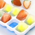 thumbnail image 3 of Ice Cube Tray with Easy Release 2Pc Covered Ice Tray Set with 14 Ice Cubes Molds Flexible Rubber Plastic Stackable Ice Cube Trays for Freezer Silicone Ice Cube Tray Shapes, 3 of 9