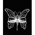 thumbnail image 2 of Hi-Line Gift Ltd Garden Decor Butterfly Chair 45 by 24 by 42-Inch White, 2 of 5