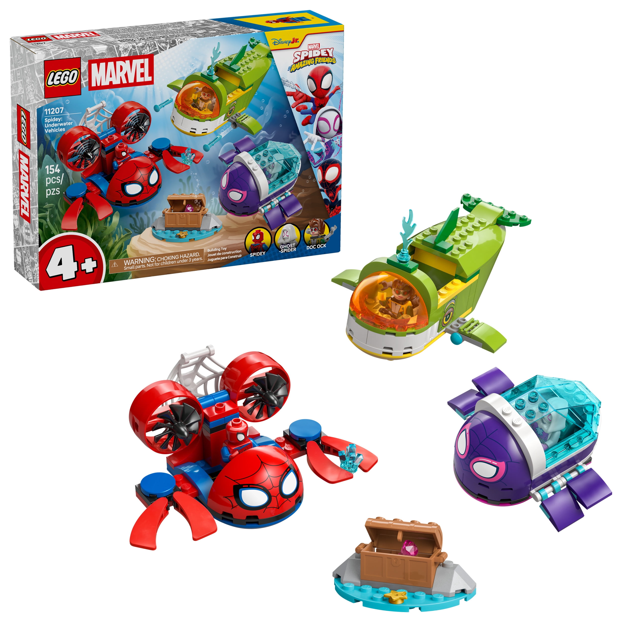 LEGO Marvel Spidey et ses amis extraordinaires Spidey : Les Véhicules Sous-Marins 11207