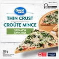 thumbnail image 1 of Pizza Croûte mince aux épinards Great Value 390&nbsp;g, 1 of 4