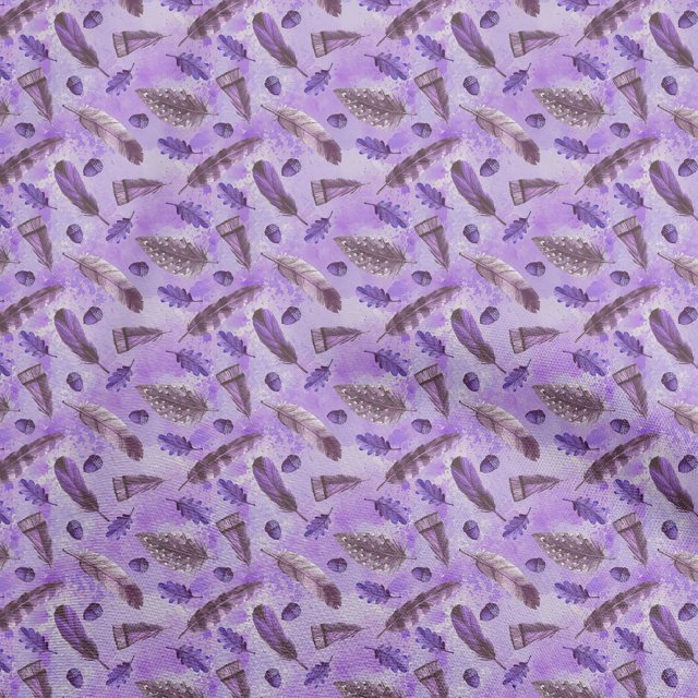 oneOone Cotton Poplin Purple Fabric Autumn Sewing Craft Projects Fabric Prints By Yard 56 Inch Wide