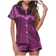 thumbnail image 1 of Pyjama de Maison pour Femmes, Ensemble Deux Pièces pour Femme, Manches Courtes et Pantalon, Tenue d'Intérieur, 1 of 9