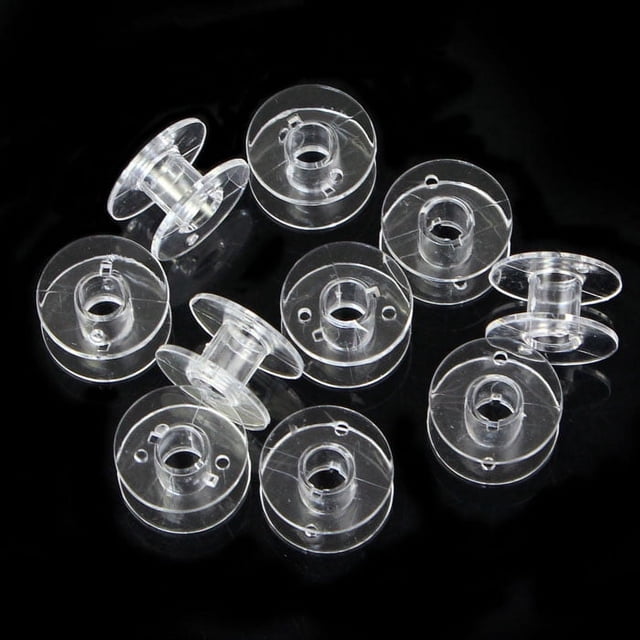 WIFKLSIIPG Lots 10 Bobines Transparentes pour Machine à Coudre Brother Janome Singer
