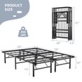 thumbnail image 3 of Gymax 14'' Full Size Metal Platform Bed Foldable Mattress Foundation Tool-Free Assembly, 3 of 10