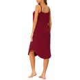thumbnail image 3 of INSPIRE CHIC Robe de Détente Pyjama pour Femmes Nuisette Bretelles Spaghetti Cami Chemises de Nuit G Rouge, 3 of 6
