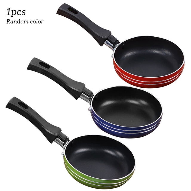 Nonstick Frying Pan Egg Sausages Vegetable Fry Stainless Steel Pot Home Bar Hotel Kitchen Reusable Cooking Cookware Kitchenware 16cm