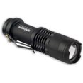 thumbnail image 1 of Lampe de Poche Tactique Noire Mini à DEL à Pile AA Simple 300 Lumens Lumière de Survie pour Camping, 1 of 4