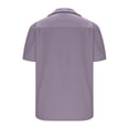 thumbnail image 5 of asjyhkr Mens Beach Button down Shirts Casual Stretch Collared Summer Travel Short Sleeve Tops, 5 of 5