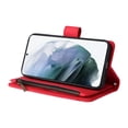 thumbnail image 5 of Case for Samsung Galaxy S21 5G Cover Zipper Pocket Wallet Case Magnetic Protective - Red, 5 of 5