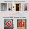 thumbnail image 3 of pitrice Adjustable Door Bar Pull Up Bar with Hand Padding for Door Frame Indoor Fitness Equipment Punch Free, 3 of 9