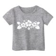 thumbnail image 3 of FhsagQ The 7th Of July Garçon et Fille Mode Décontractée Imprimé Col Rond Ample Manches Courtes T-Shirt Haut Petites Filles The 7th Of July T-Shirts 7/8T Ensembles Shorts Gris 12-13 Ans, 3 of 3