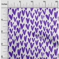 thumbnail image 2 of oneOone Polyester Spandex Purple Fabric Valentine Heart Sewing Craft Projects Fabric Prints By Yard 56 Inch Wide, 2 of 5