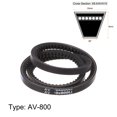 thumbnail image 2 of Unique Bargains 800mm Inner Girth 10mm Width Cogged V Belts Rubber Drive Belt for Power Transmission 2 Pack, 2 of 6