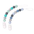 thumbnail image 1 of LSLJS 2 Pack Pacifier Clips for Baby Boys and Girls, One-Piece Silicone Pacifier Chain with Clip for Teether Toys, Pacify Toy Molar Lozenge Chain, 1 of 2