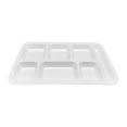 thumbnail image 1 of Plateaux de Restauration Rapide de Qualité Commerciale en Imitation Porcelaine Résistante à la Chaleur, Assiettes à Compartiments pour Cafétérias Scolaires et Institutionnelles, Vaisselle Durable, 1 of 4