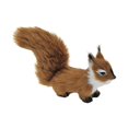 thumbnail image 2 of Plush Squirrel Ornament 12cm Holiday Party Plush Doll Simulation Squirrel Model coffee, 2 of 9