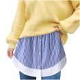 thumbnail image 1 of Birdeem Womens Layered Tiered Sheer Stripe Printing Extender Half Slip Plus Size Skirt, 1 of 9