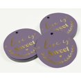 thumbnail image 3 of Inkdotpot 100 Pack Real Gold Foil Paper Tag Love Is Sweet Wedding Favor Hang Tag, 3 of 6