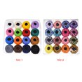 thumbnail image 4 of 16 Couleurs Pelotes de Fil de Coton au Crochet Croix Point de Croix Point Point Broderie à la Main Fils de Tricot, 4 of 8