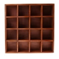 thumbnail image 1 of jifeng 16 Grids Wood Wall Mounted Storage Cabinet Shelf Home Kitchen Laundry Organizer, 1 of 9