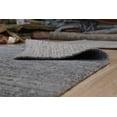 thumbnail image 4 of Tapis Rome Contemporain Transitionnel en Laine Gris Foncé Fait à la Main, 4 of 4