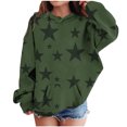 thumbnail image 1 of RXIRUCGD Sweat à Capuche Imprimé à Manches Longues pour Enfants, Col Rond, Adapté aux Garçons et Filles Âgés (Vert Armée, Taille:11-12 Ans), 1 of 3