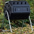 thumbnail image 3 of FCMP Outdoor 37Gal Elevated Dual Chamber Tumbling Garden Composter (2 Pack), 3 of 6