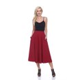 thumbnail image 2 of White Mark Women's Tasmin Fit and Flare Midi Skirt, 2 of 5