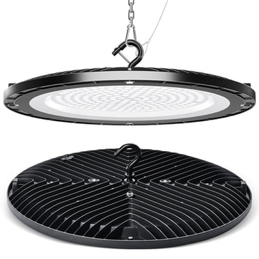 2 Pack- 200 Watt Extra bright 15'' high bay UFO light IP65 waterproof/ dustproof for warehouse, commercial use