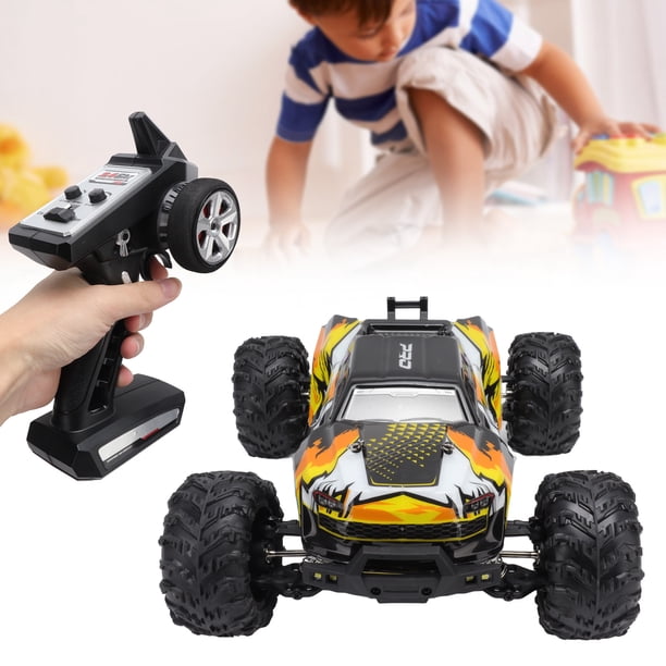 DEERC 2840 Voiture RC Sans Balais, 70 km 4WD Camions Monstres Tout-Terrain avec Télécommande 2,4 g, Lumières LED, Structure en Métal, Coque en PVC et Batterie pour Enfants Adultes