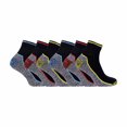thumbnail image 1 of Sock Snob - Mens 6 Pack Short Trainer Bamboo Work Socks for Steel Toe Boots, 1 of 2